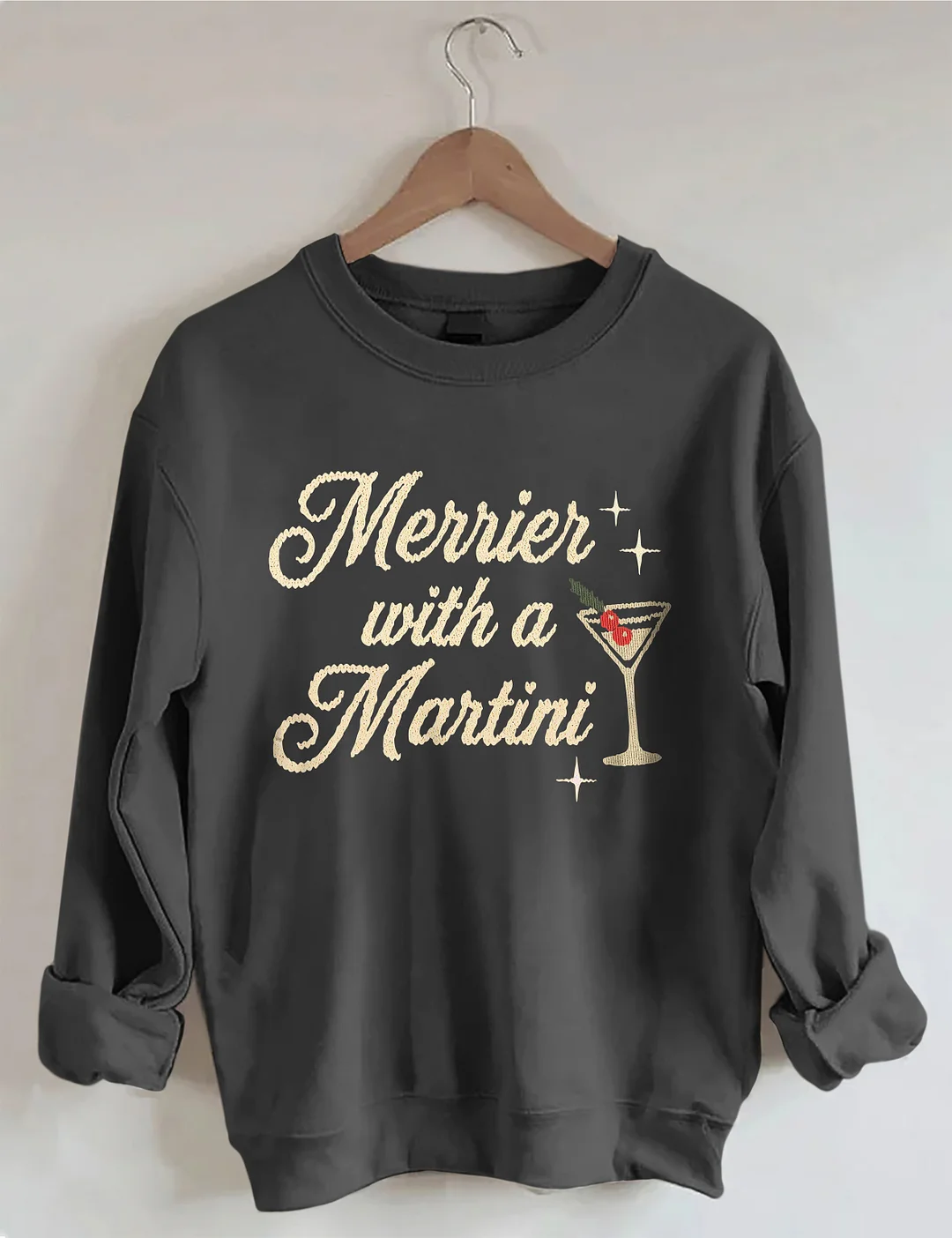 Merrier With A Martini Sweatshirt