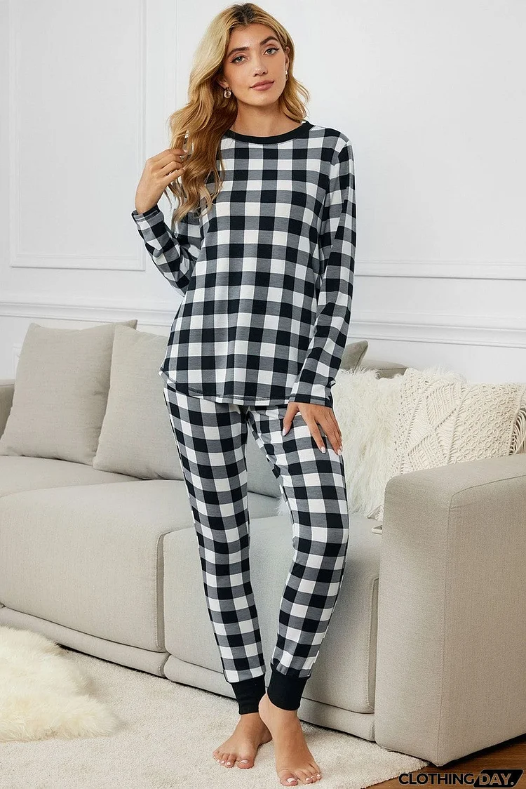 Plaid Two Pieces Loungewear