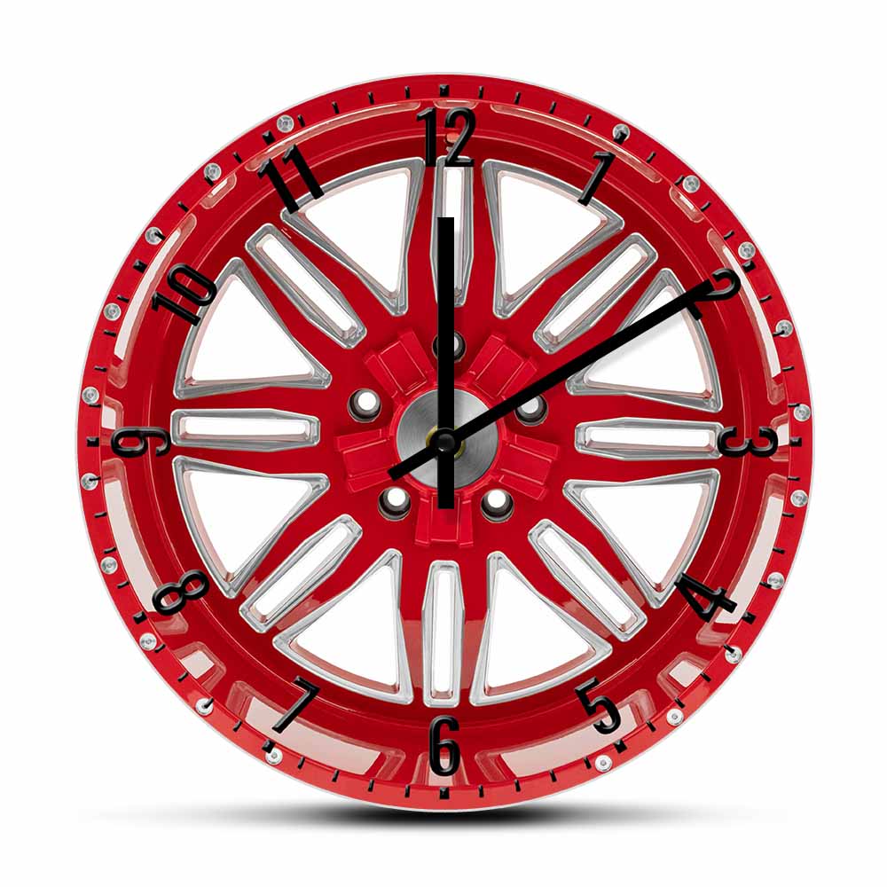 

Red Car Wheel - Frameless Acrylic Wall Clock, 501 Original