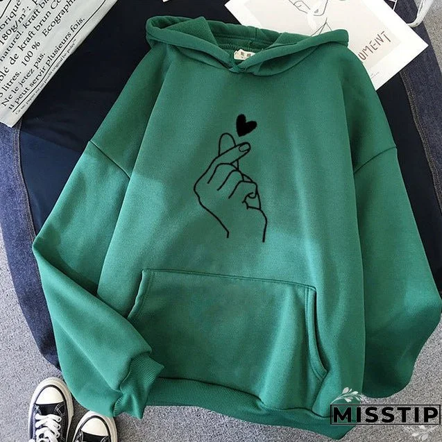 Unique Fleece-lined Hoodie Unisex Wear Loose Sweaters