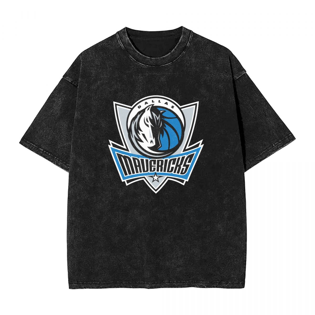 Dallas Mavericks Logo Vintage Oversized T-Shirt Men's