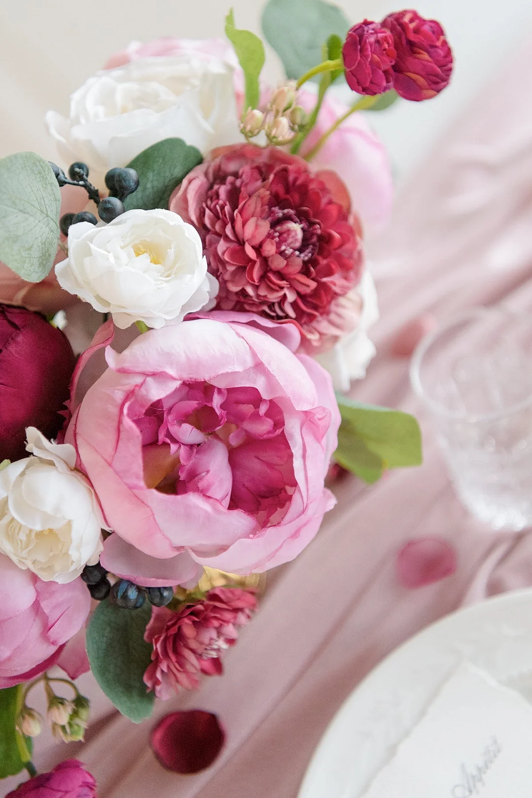 Natural Touch Peony Designer Flower Boxes