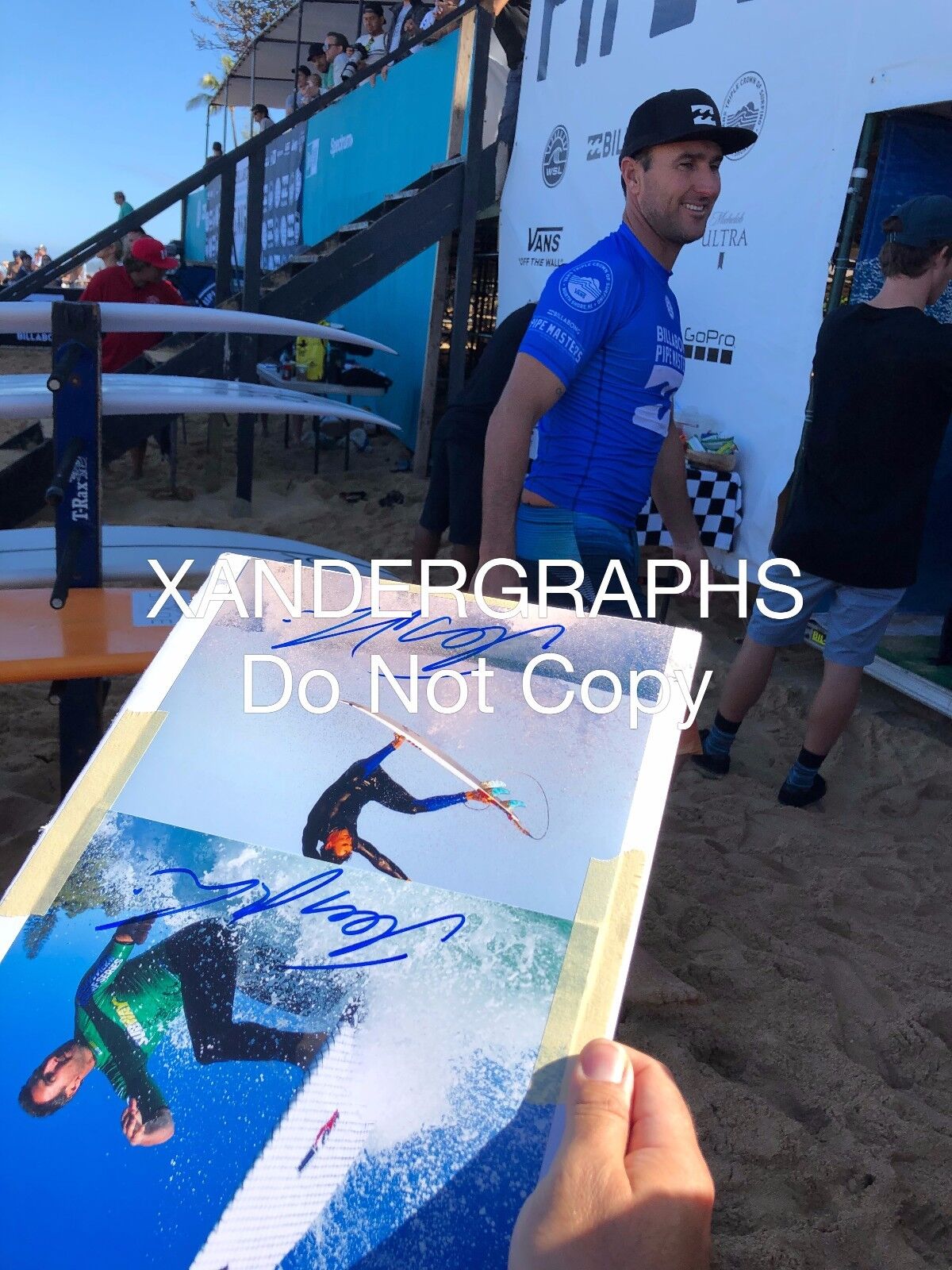 JOEL PARKINSON SIGNED AUTOGRAPHED 8X10 Photo Poster paintingGRAPH (1) SURFING SURFER- PROOF COA