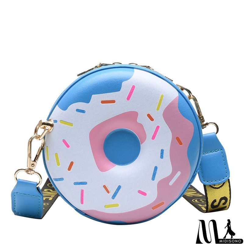 MidiSono - Women Creative Donut Round Crossbody Bag