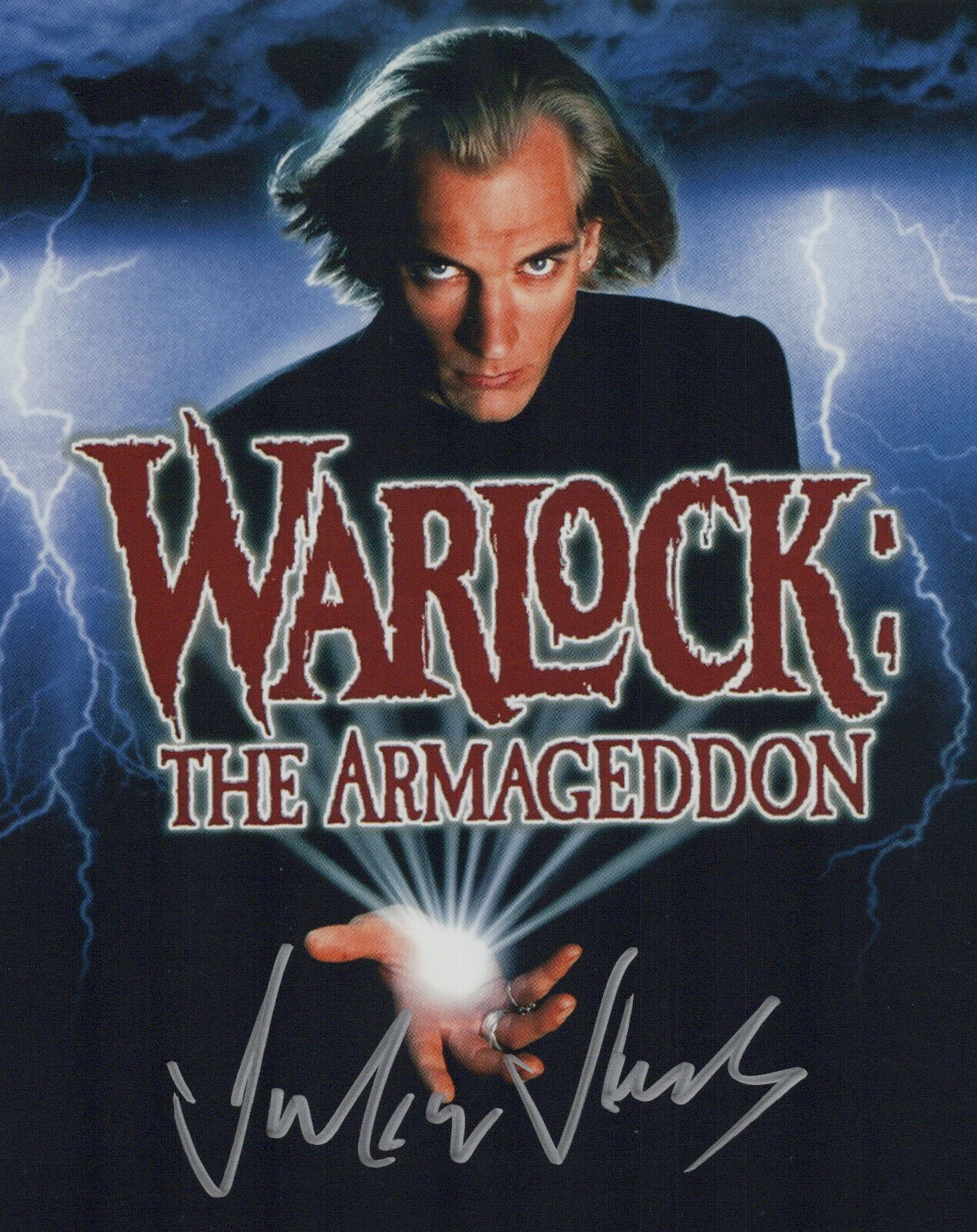 Julian Sands (Warlock) signed 8x10 Photo Poster painting