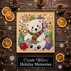 (25x25cm)DIY Pearl Painting Xmas Framed Handmade Pearl Material Art Kit Living Room Decor
