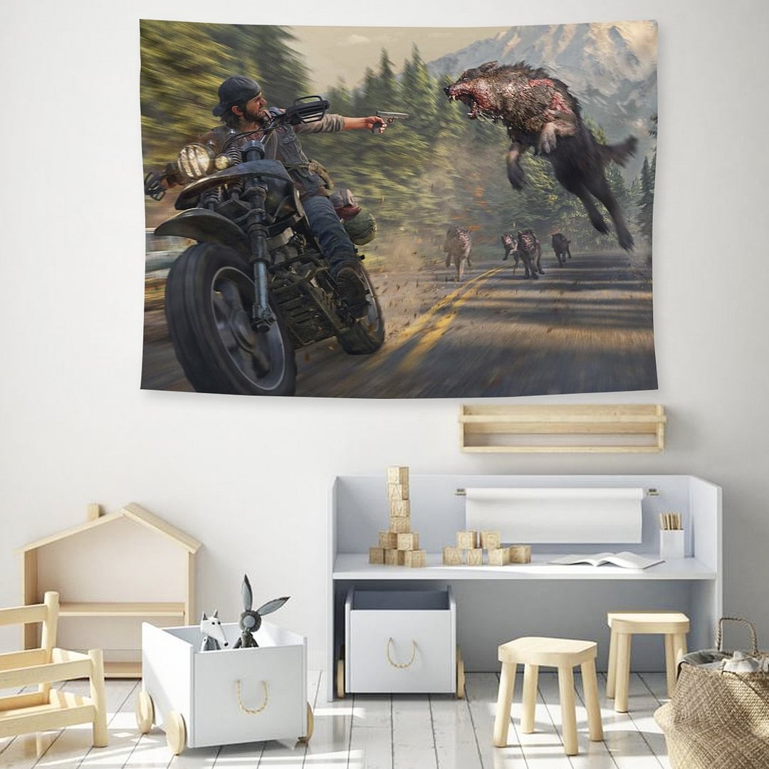 Days Gone Ps5 Tapestry Wall Hanging Background Tapestry Home Decoration