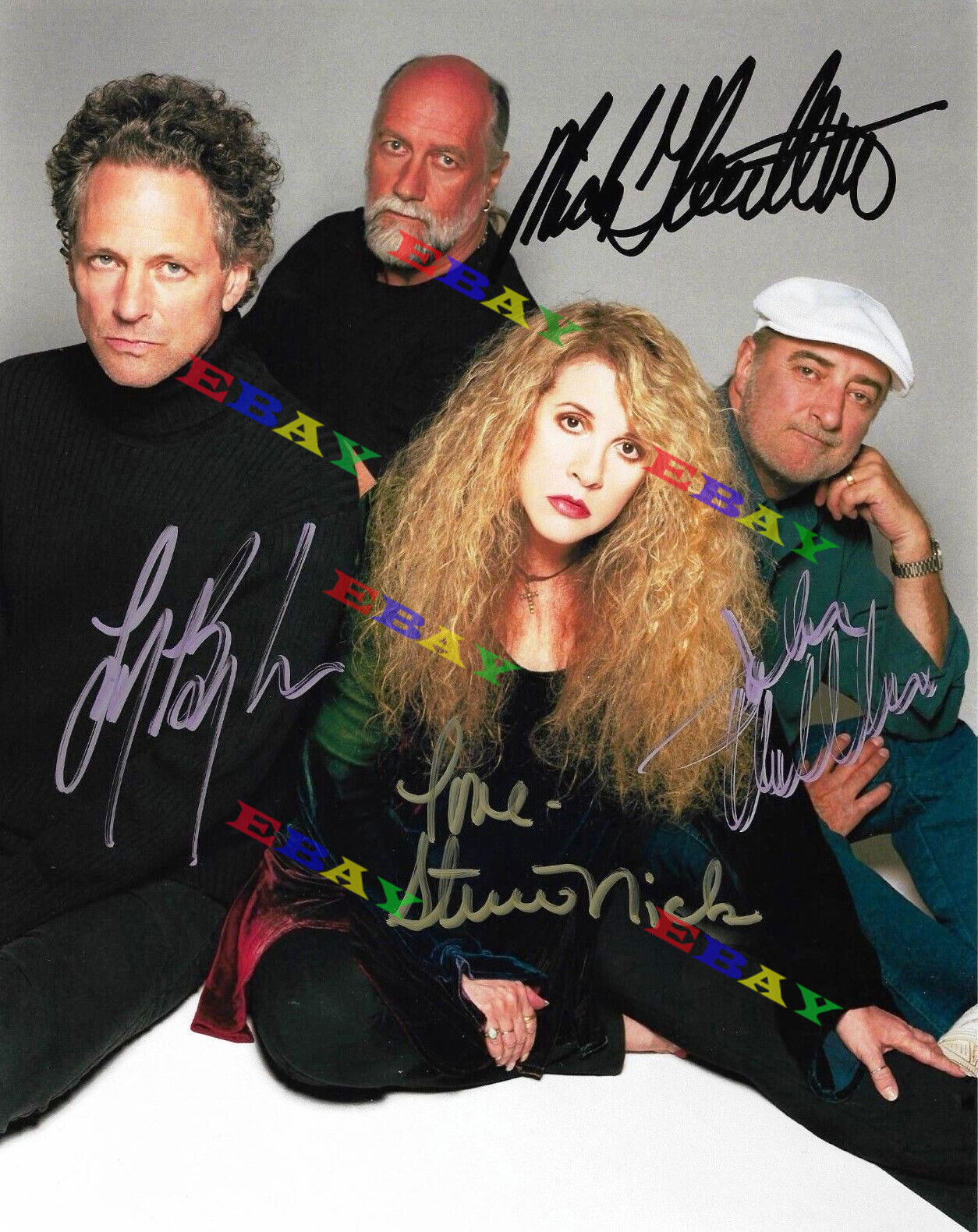 FLEETWOOD MAC Autographed Signed 8x10 Photo Poster painting Reprint