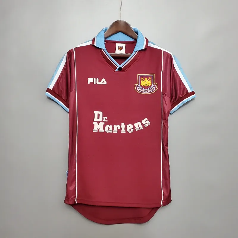 Retro 1999-2001 West Ham United Soccer Jersey Home