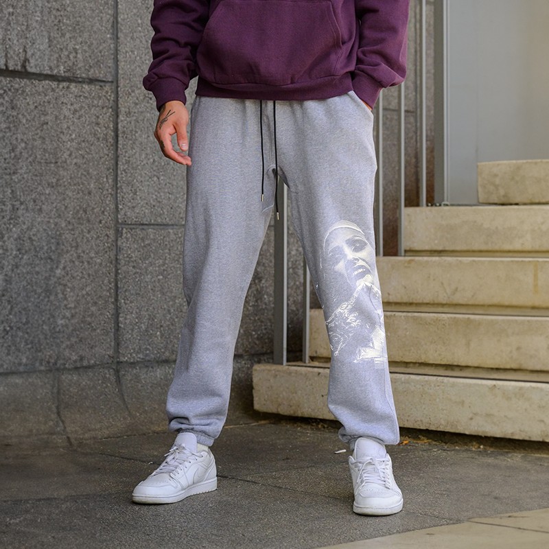 Nun with Crucifix Graphic Dark Style GRAPHIC PRINT JOGGERS