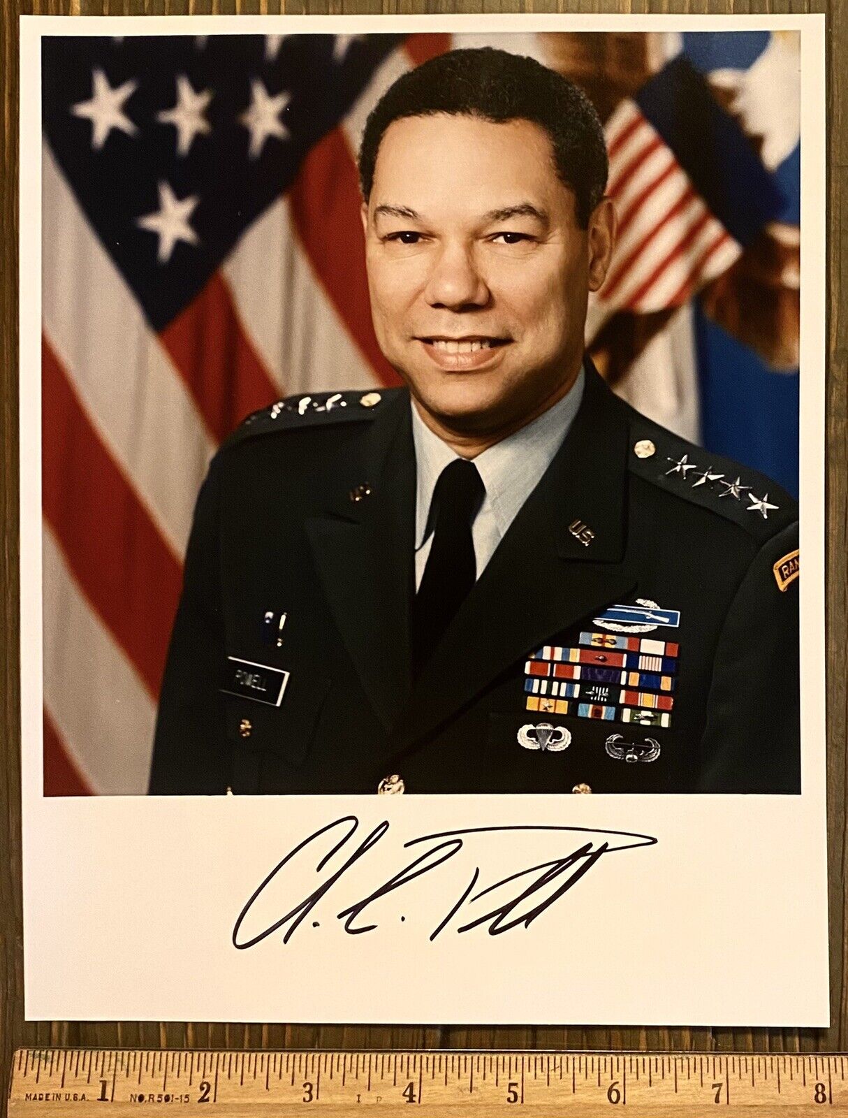 Colin Powell Signed US General Autographed 8x10 Photo Poster painting Todd Mueller COA