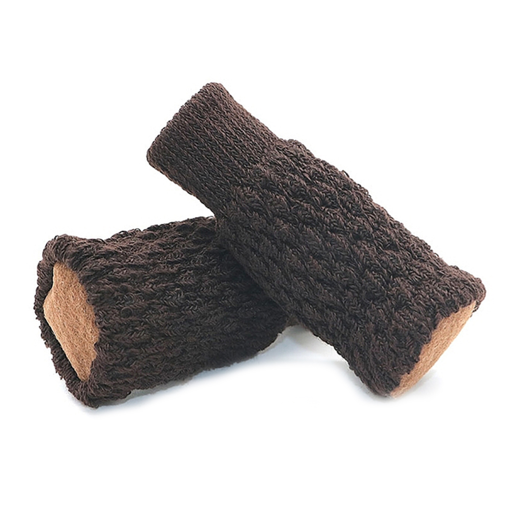 

4pcs Knitted Chair Foot Cover Non-slip Table Legs Socks Protection Pads, Brown, 501 Original