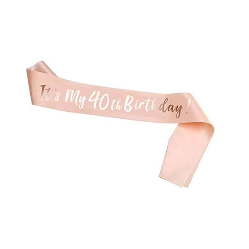 Hot Sale Champagne Birthday Shoulder Strap Crown Set 16 18 21 30 40 50 60 70 80 Headband