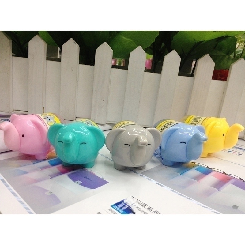 Cute Creative Cartoon Single Hole Elephant Pencil Sharpener 1 Piece