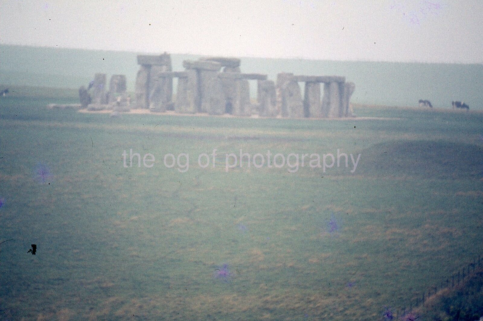 STONEHENGE 35mm FOUND SLIDE England COLOR Megalith Site Photo Poster painting 17 T 31 I