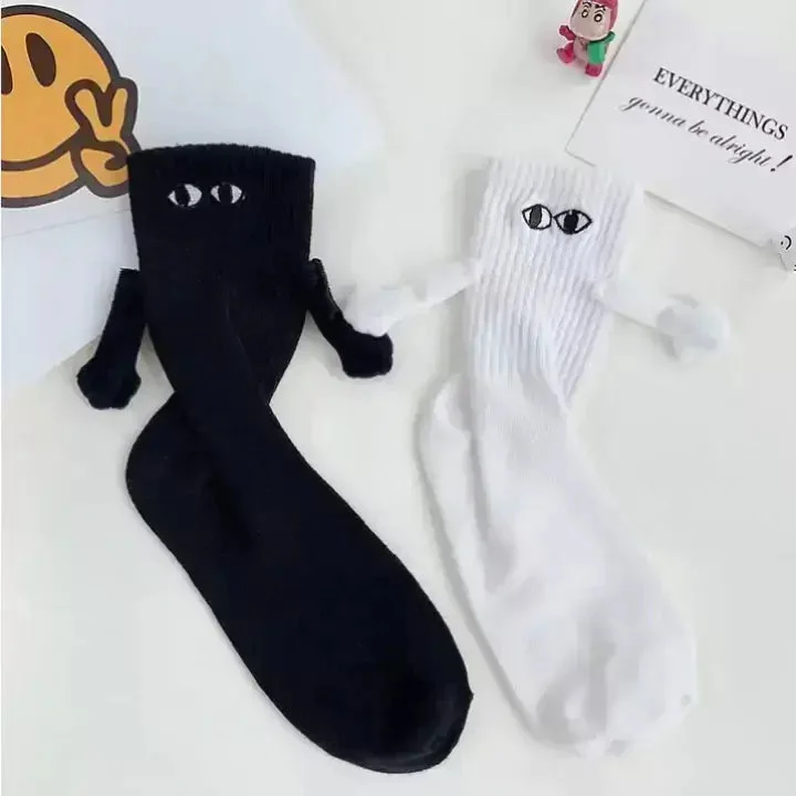 TeesNMerch Hand-in-Hand Socks - For Solemates Forever!