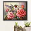 Fleur colibri-plein carr&eacute; diamant peinture-50 * 40cm