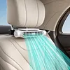 USB Type-C Car Seat Cooling Fan 3-Speed Adjustable Headrest Ventilation Fan