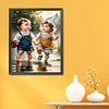 Boy And Girl-11CT Stamped Cross Stitch 40*50cm/15.75*19.69in