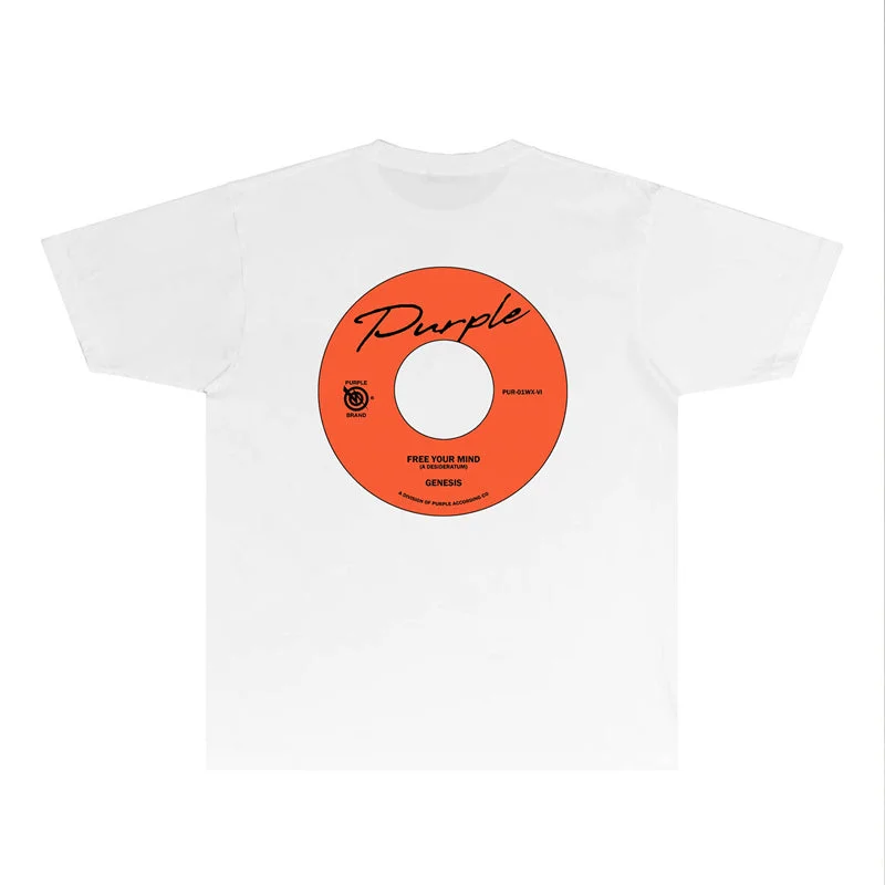 Purple 2023 new fashion T-shirt short sleeves