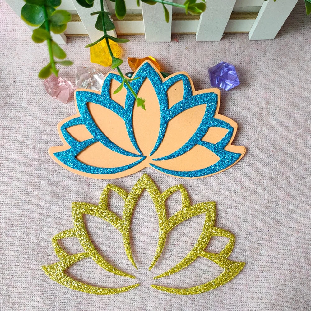 New Lotus flower metal cutting die scrapbook for photo album paper diy gift card decoration embossed Die Mould