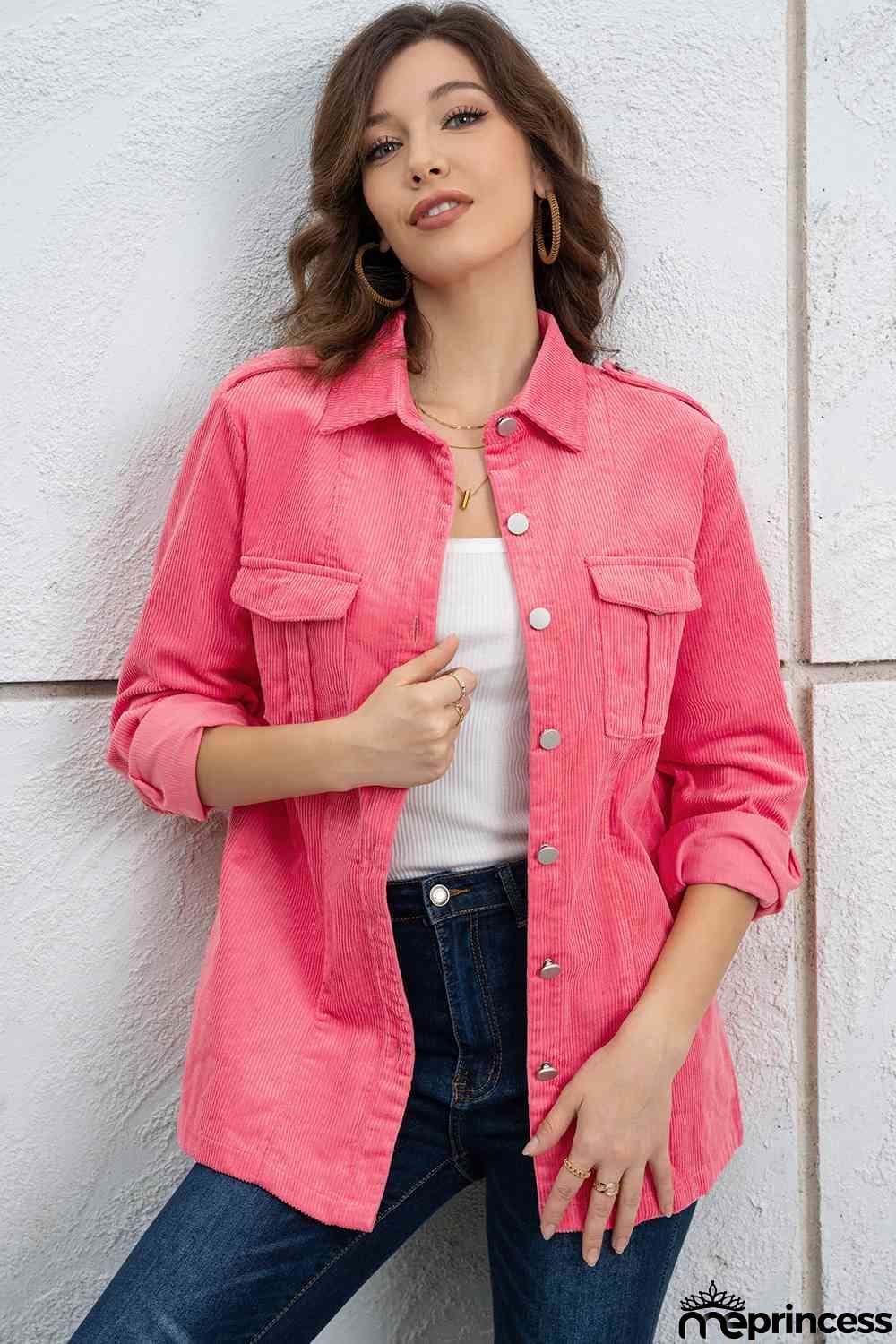 Button Down Collared Jacket