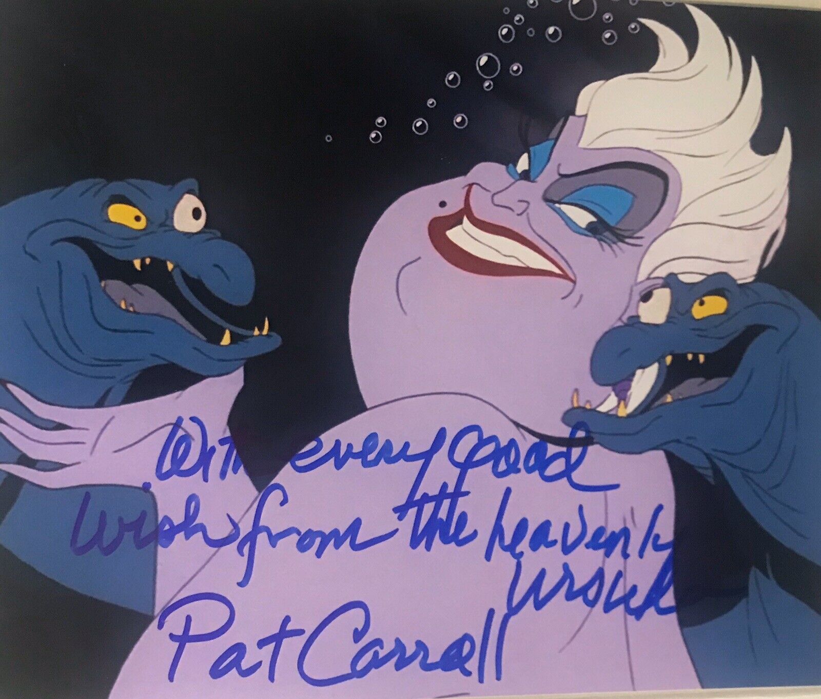 Pat Carroll Signed Autographed 8x10 Color Photo Poster painting Ursula Disney Little Mermaid