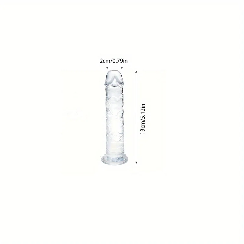 Vavdon -Big Crystal Clear Jelly Realistic Dildo With Suction Cup Huge Transparent Penis Dick Anal Plug Butt Plug, Pussy Anal Stimulation Product, Sex Toys For Men Women Gay Lesbian Adults - YJ-14