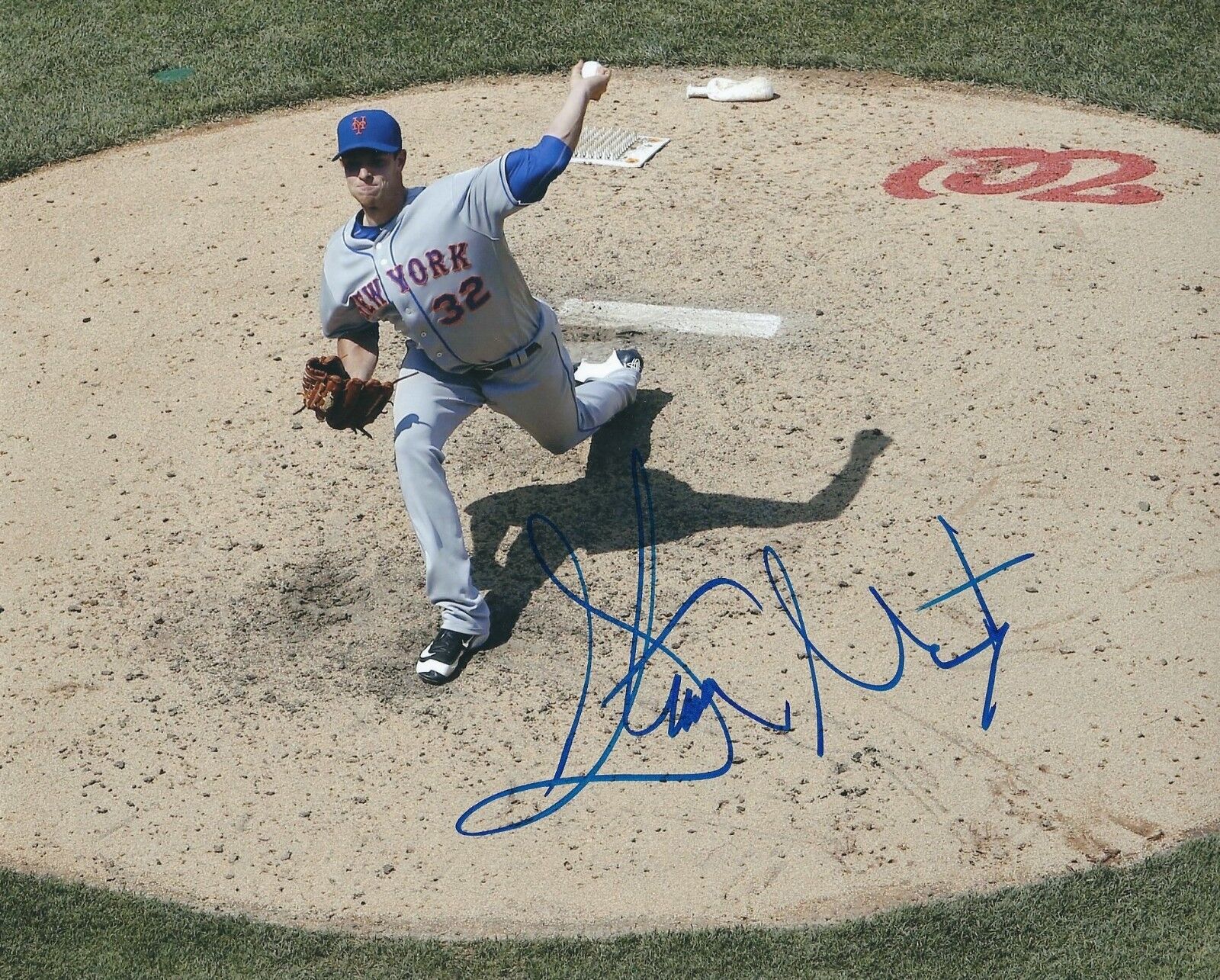 Signed 8x10 STEVEN MATZ New York Mets Autographed Photo Poster painting - COA