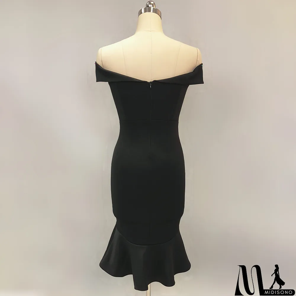 MidiSono - Women Spring Off Shoulder Mermaid Wedding Dress