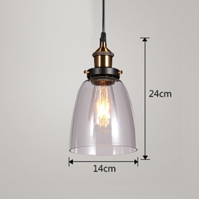 American country creative glass Pendant Lamp Vintage Pendant Lights Glass Pendant Lamp E27 Dinning room Kitchen Home Simple Lamp