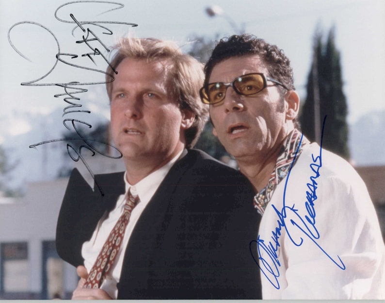 Jeff Daniels & Michael Richards Signed Autographed 'Trial and Error' Glossy 8x10 Photo Poster painting - COA Matching Holograms