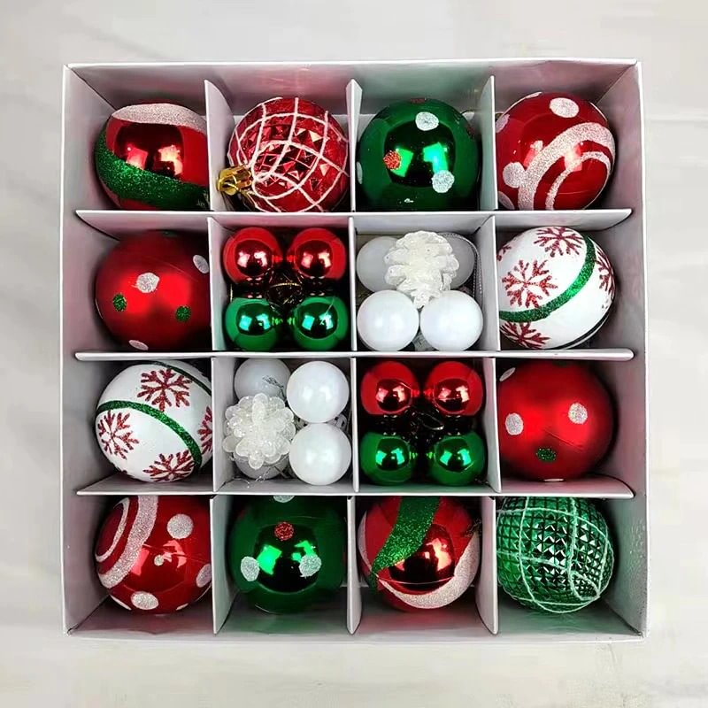 Christmas ball multi-color ball decorations Christmas tree decorations set for family gatherings