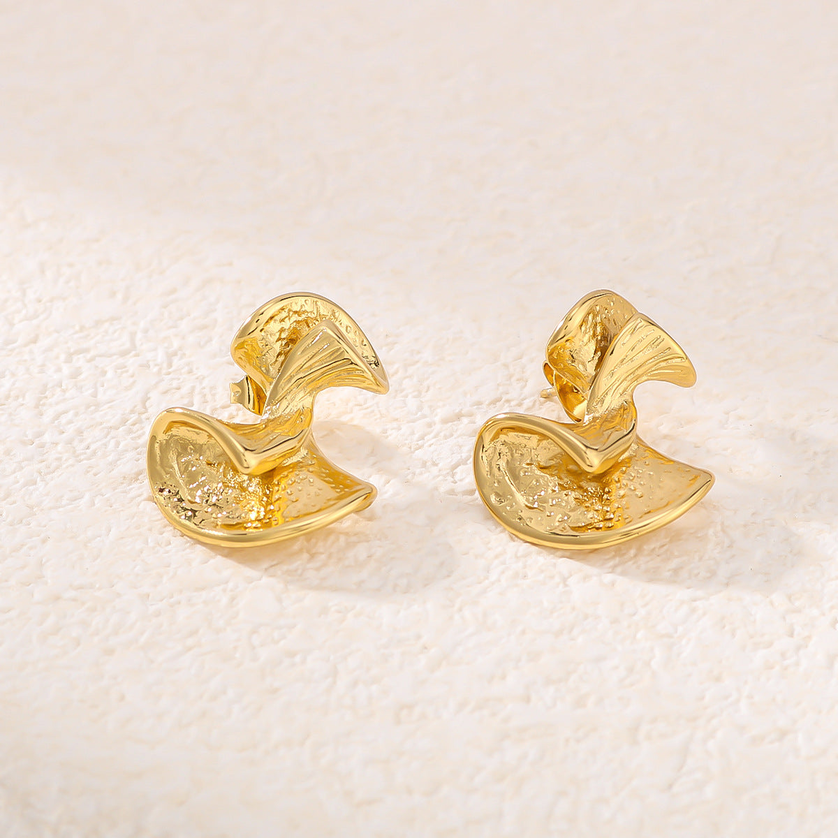 IG Style Stripe Geometric Stainless Steel Electroplating Earrings