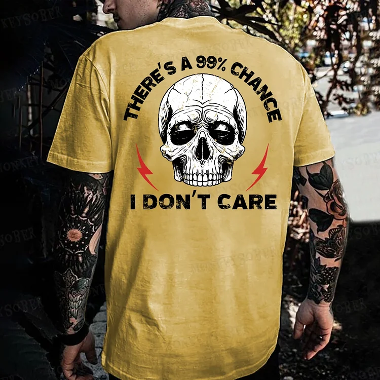 There's A 99% Chance I Don't Care  Monkey T-shirt