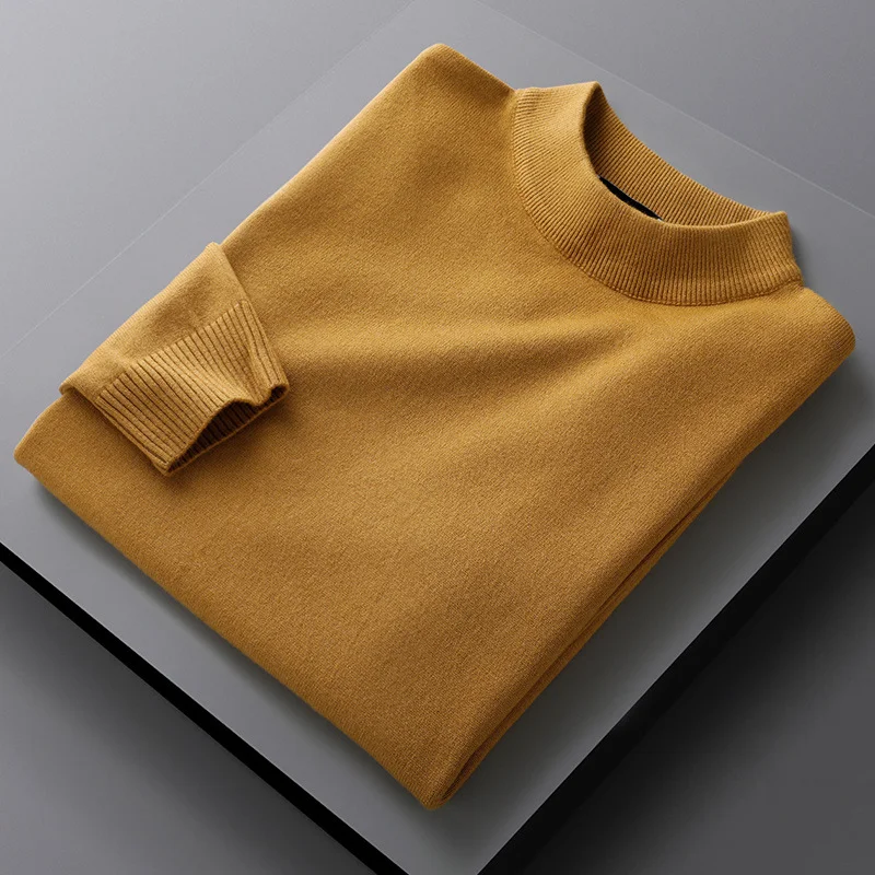 Solid Color Half Turtleneck Sweater