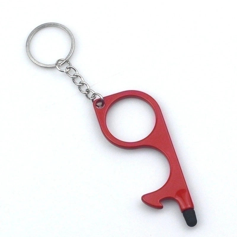 Minimalist Solid Color Alloy Plating Keychain