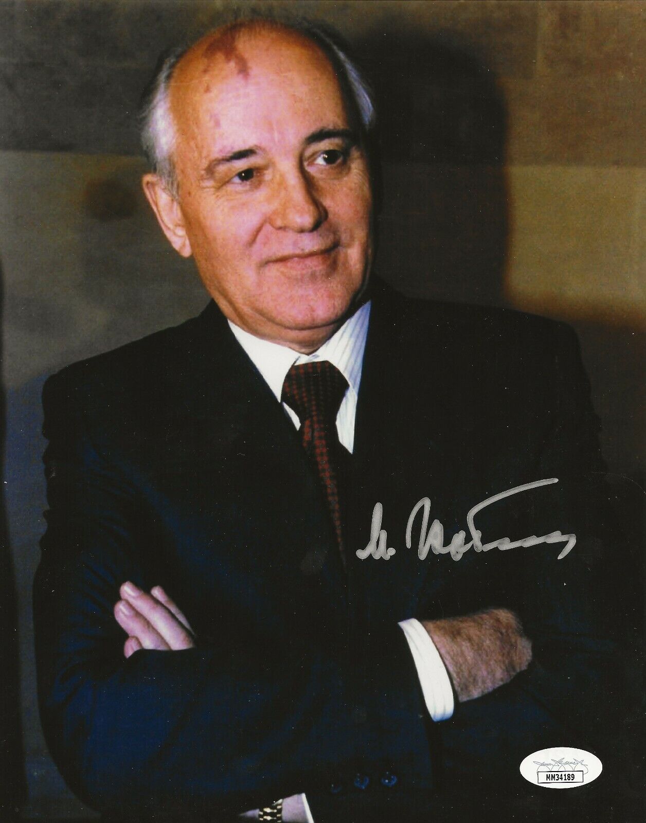 Mikhail Gorbachev REAL hand SIGNED 8x10 Photo Poster painting #4 JSA COA Soviet Leader