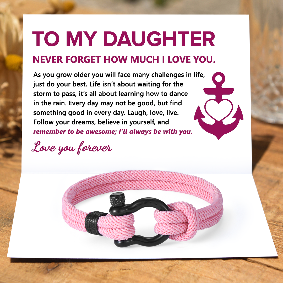 ⚡40% OFF Christmas Sale🎅To My Daughter/Granddaughter Love You Forever Nautical Bracelet