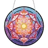 Diamond Painting Stained Glass Mandala Flower Pendant