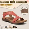 Gioiacombo&trade; Nuovi sandali estivi con zeppa in velcro retr&ograve;