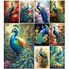 (Multistyle) Paon - Peinture Diamant Ronde - 40*60CM (Grande Taille)