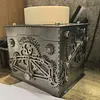 Handmade Metal Mechanical Gear Password Box