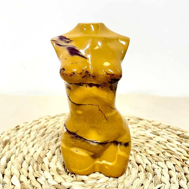 5.42*2.75inch Goddess/Woman Body Mookaite Carving