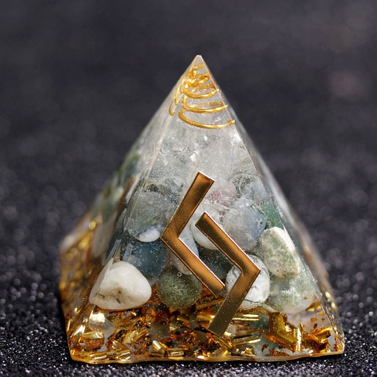 Elf Energy Jera Runes Orgone Pyramid