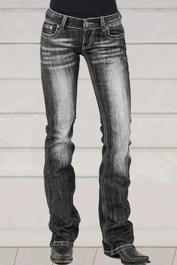 Vintage Frayed Distressed Jeans