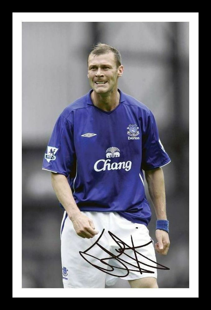 Duncan Ferguson - Everton Autograph Signed & Framed Photo Poster painting