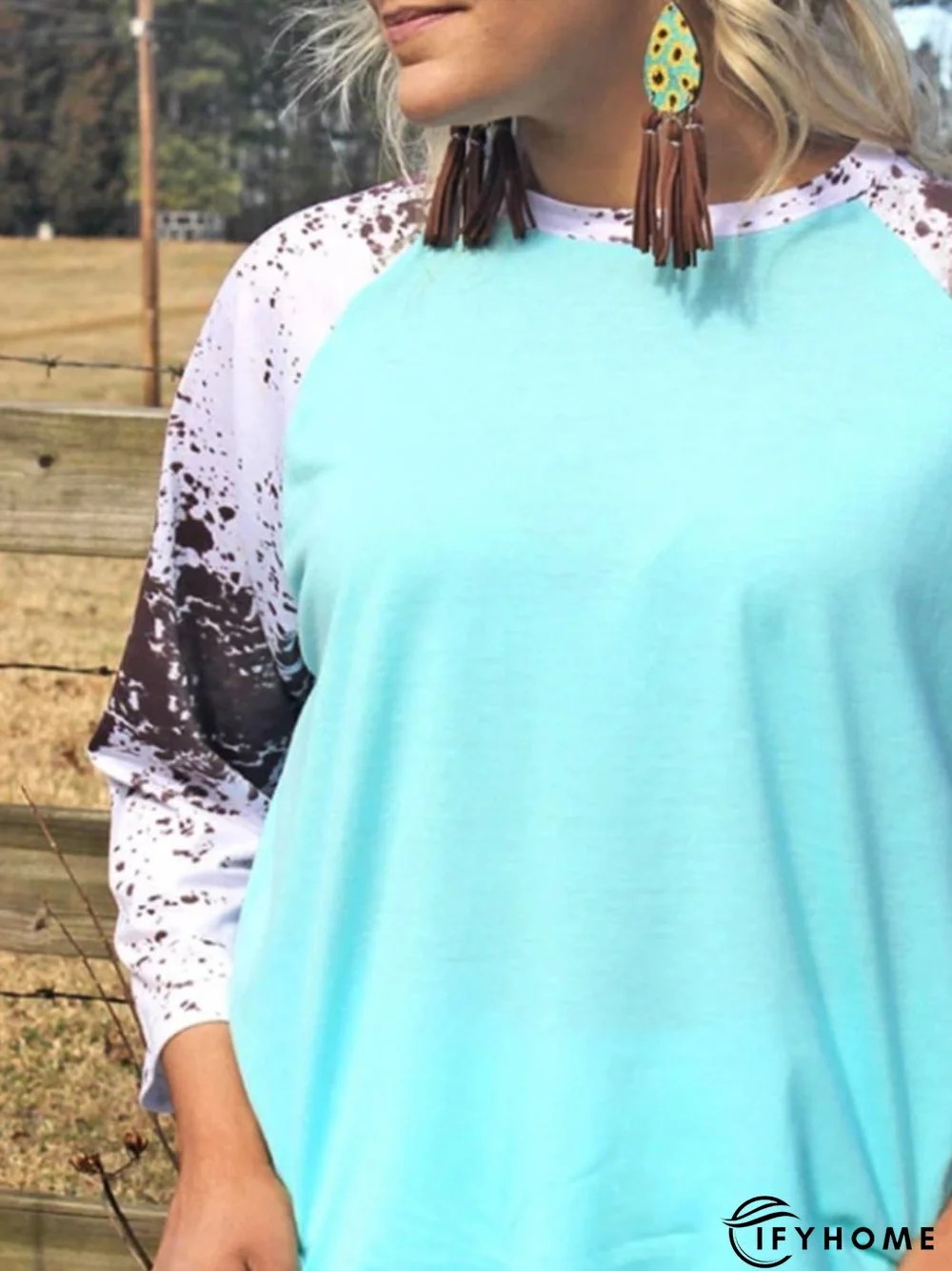 Casual Loose Crew Neck T-shirt | IFYHOME