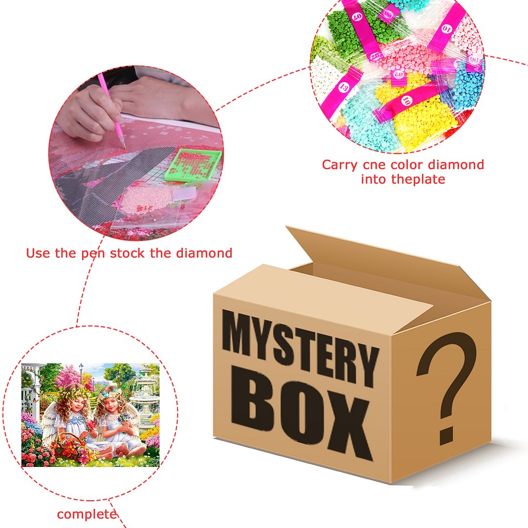 Mystery BoxFull Round Diamond Painting 30*40cm