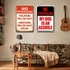 2pcs - No Trespassing-Warning Vintage Metal Tin  Signs(12*16Inch) - Warning